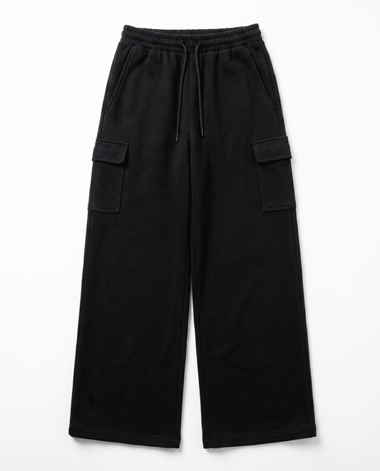 Black Utility Cargo Trousers | FEMALE - Rift