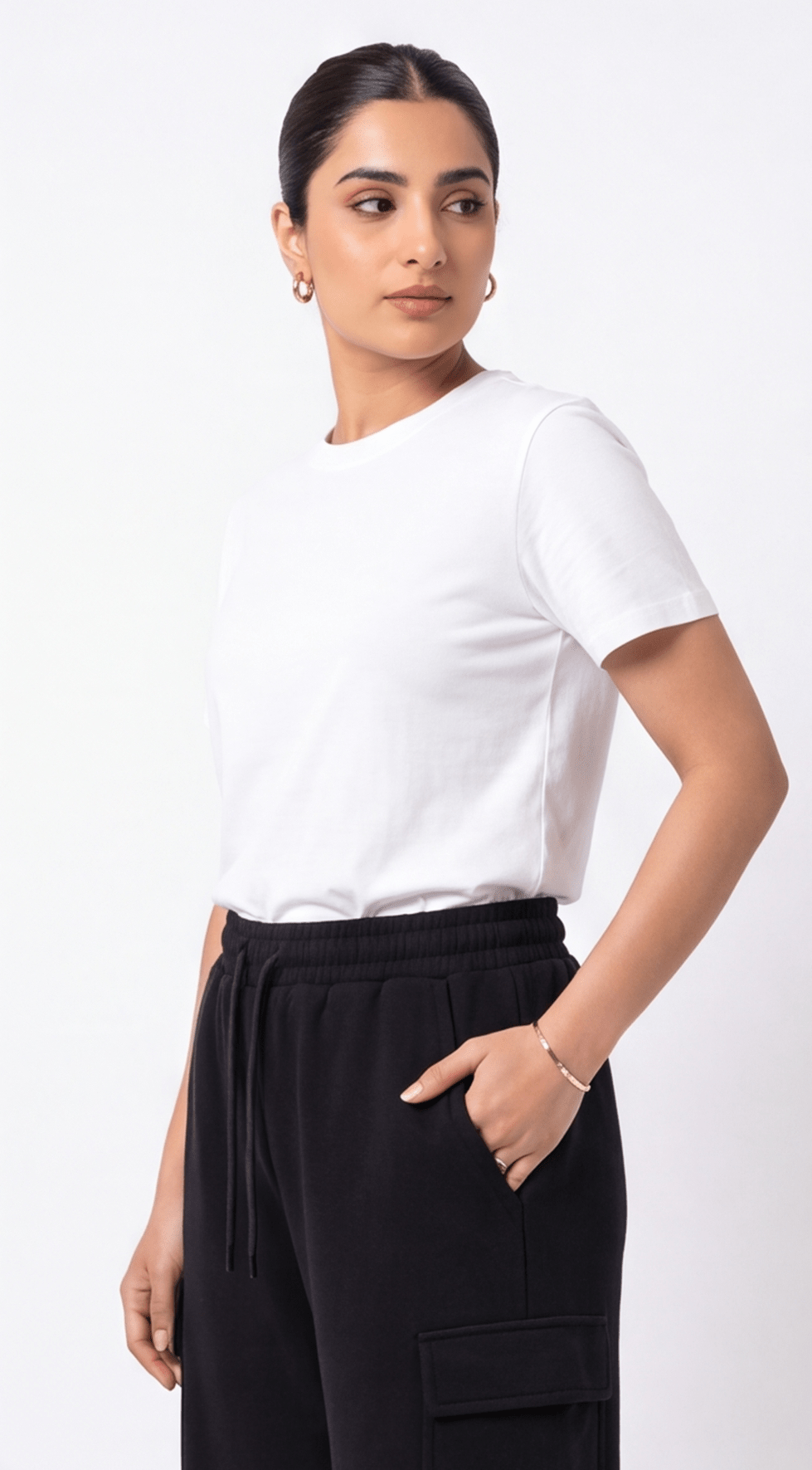 Black Utility Cargo Trousers | FEMALE - Rift