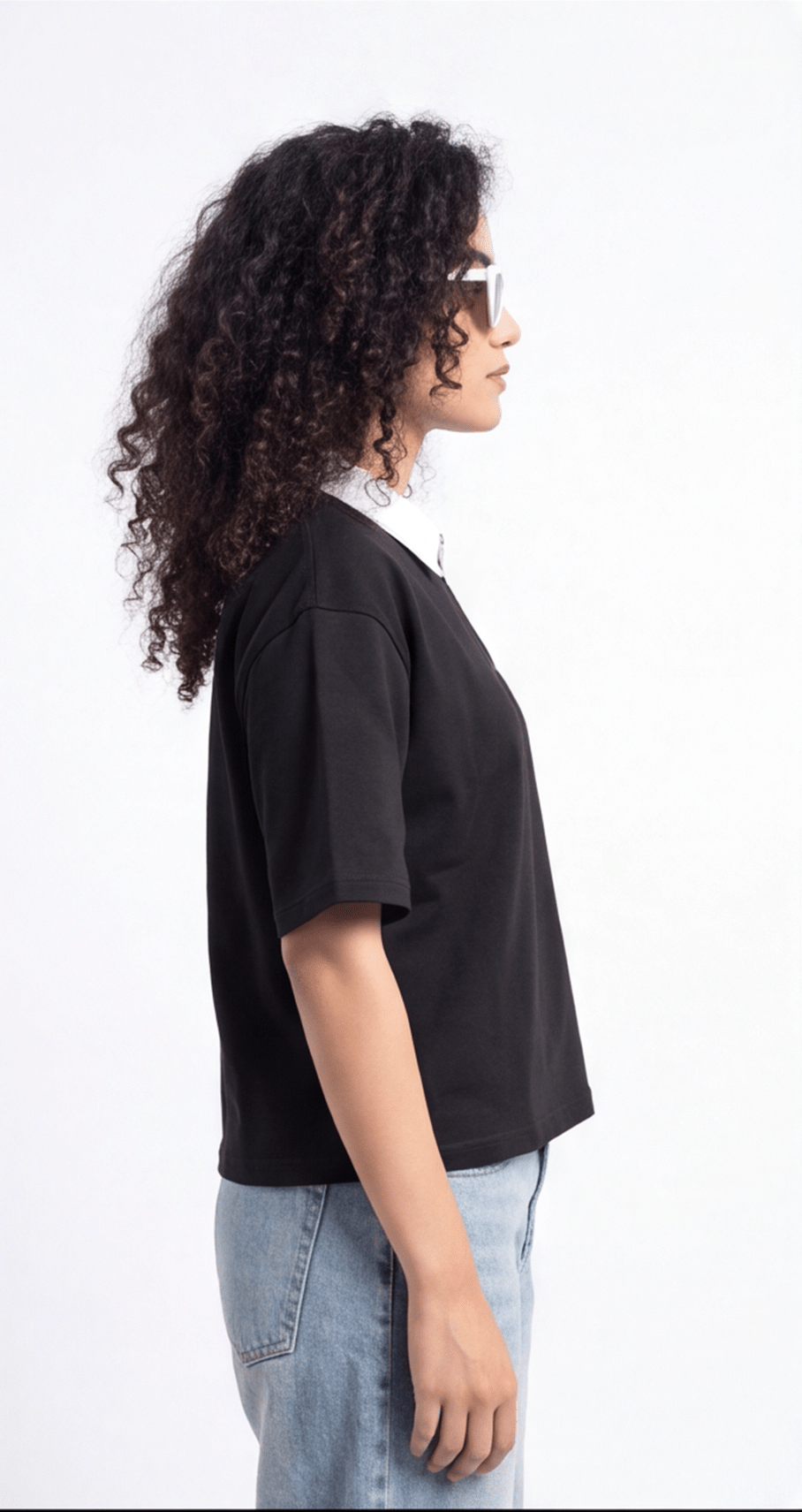 Shadow Black Polo | UNISEX - Rift