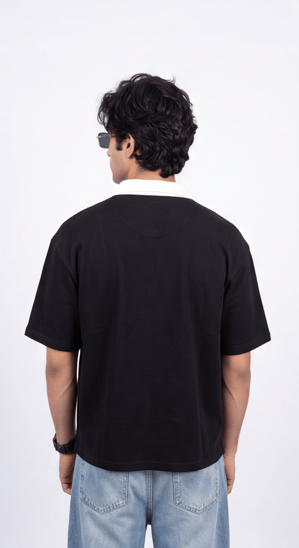 Shadow Black Polo | UNISEX - Rift