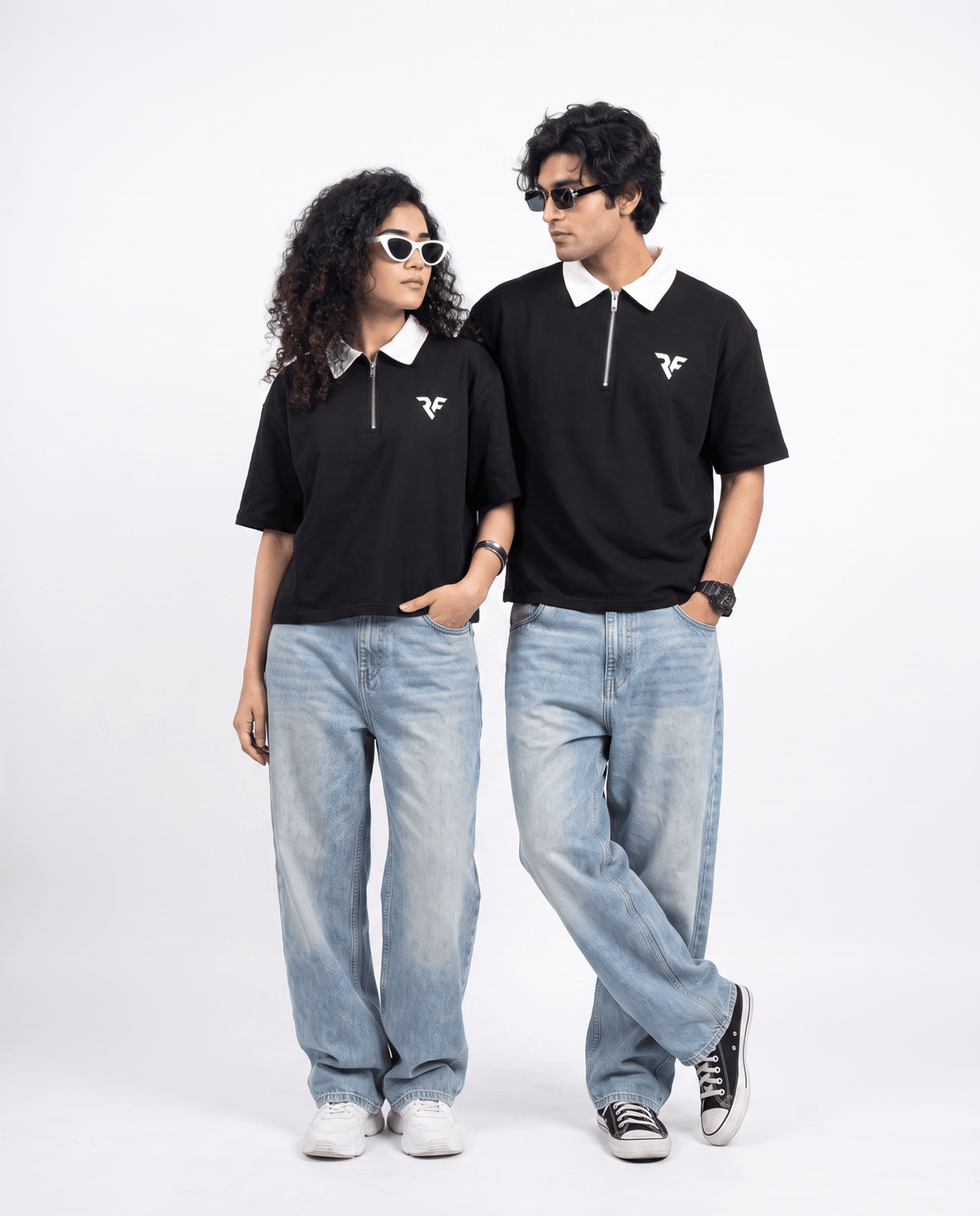 Shadow Black Polo | UNISEX - Rift
