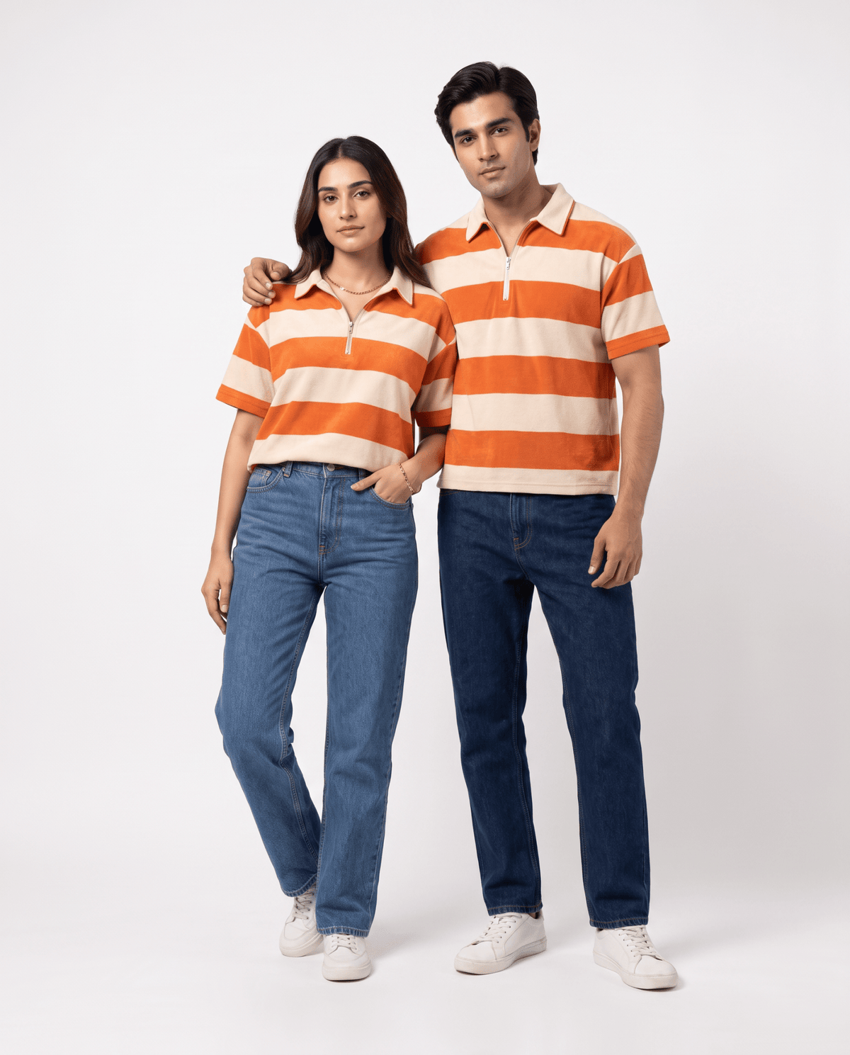 Sunset Stripe Polo | UNISEX - Rift